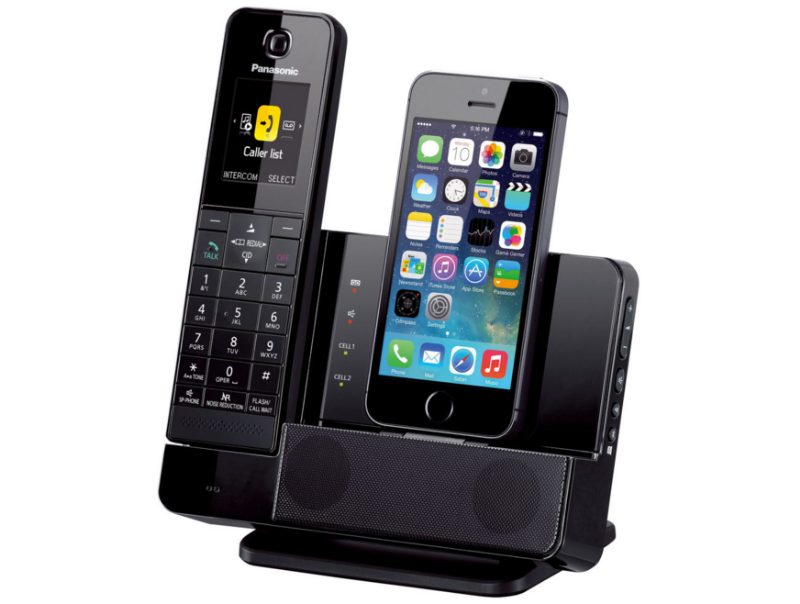 Panasonic KX-PRL260RU Black (Черный) - Стационарный телефон с док-станцией для iPhone