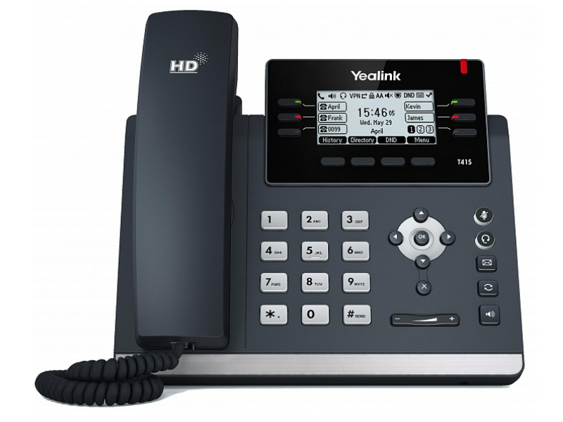 Yealink SIP-T41S - IP-телефон (6 SIP аккаунта)