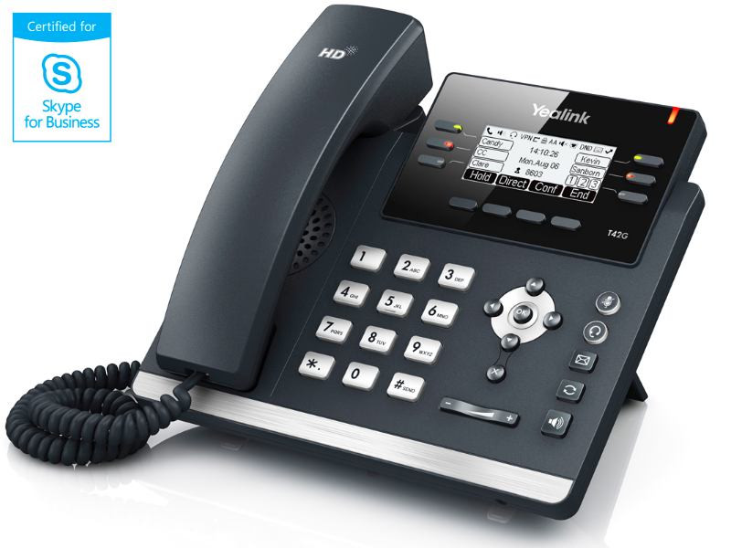 Yealink SIP-T42G - IP-телефон (3 SIP аккаунта)